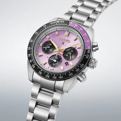 Seiko 145th Anniversary Speedtimer Solar Chronograph Limited Edition in Purple