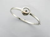House Of Lor Silver Rose Gold Claddagh Bangle