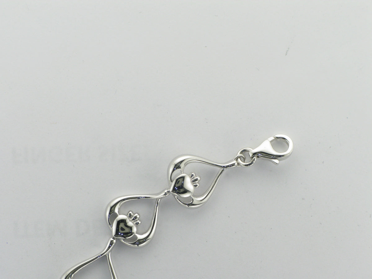 House Of Lor Claddagh Green Stone Bracelet