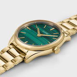 Cluse Féroce Mini Stainless Steel, Green, Gold Colour Bracelet Watch