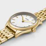 Cluse Féroce Mini Watch Steel White, Gold Colour Bracelet Watch