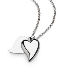 Kit Heath Desire Love Duet Large Heart Necklace