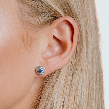 Diamonfire Pastel Pave Set Stud Earrings