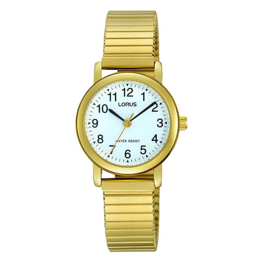 LORUS QUARTZ LADIES GOLD PLATED EXPANDER WATCH