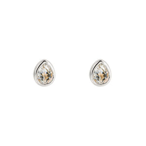 Silver Semi-Precious April Birthstone Earrings