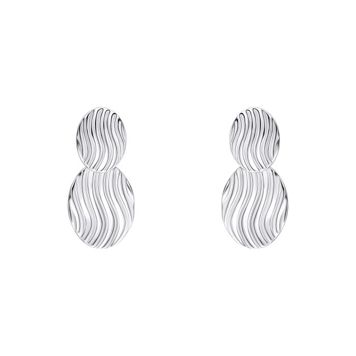 Wave Texture Drop Earrings