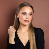 Diamonfire Square Cut Aquamarine Blue Zirconia Necklace