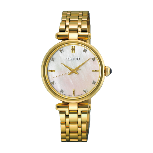 Seiko Diamonds Collection Gold Tone Watch