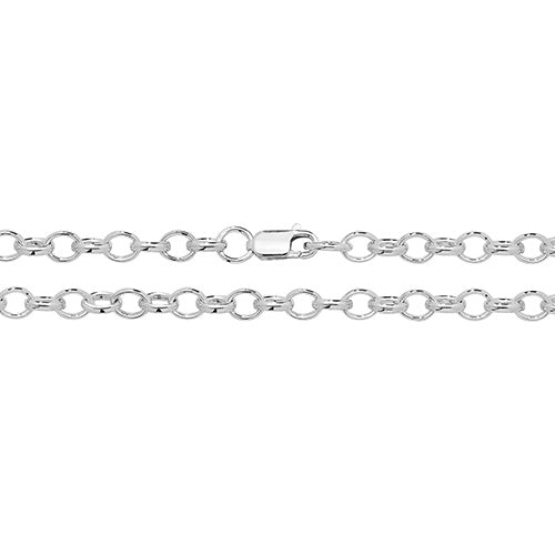 Sterling Silver Oval Belcher Chain