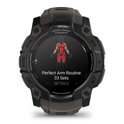 Instinct 3 – 50 mm, Black With Charcoal Band