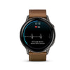 Venu 4 - 45 mm Slate with Black Silicone Band and Brown Leather Band