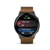 Venu 4 - 45 mm Slate with Black Silicone Band and Brown Leather Band