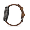 Venu 4 - 45 mm Slate with Black Silicone Band and Brown Leather Band