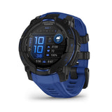 Instinct 3 – 45 mm, Black with Bolt Blue/Black Band