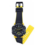 G-Shock Casio Gents Carbon Core Guard Black & Yellow Resin Strap Watch