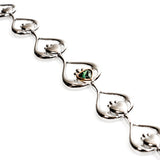 House Of Lor Claddagh Green Stone Bracelet