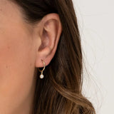 Jersey Pearl Sirene Hoop Earrings