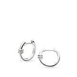 Kit Heath Marina Rope Bar Hinged Hoop Earrings