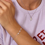 Kit Heath Desire Kiss Precious Pavé WT Heart Ball Chain Necklace