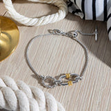 Kit Heath Marina Rope Link Duo Golden Slider Bracelet