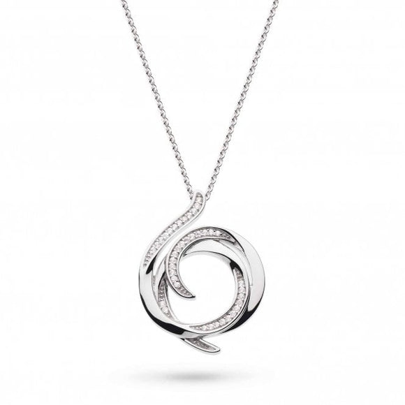 KIT HEATH Entwine Helix Wrap Pave Necklace