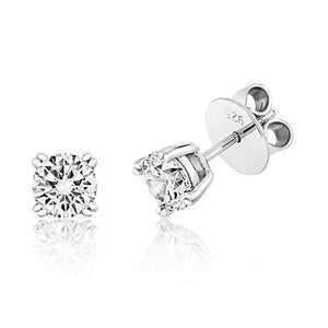 TWIN CLAW 4 CLAW STUDS SET WITH 6MM ROUND CZ