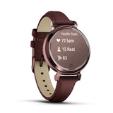 Garmin Lily 2 Classic Dark Bronze with Mulberry Leather Band