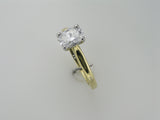 1.05ct Lab Grown Oval 4 Claw Solitaire