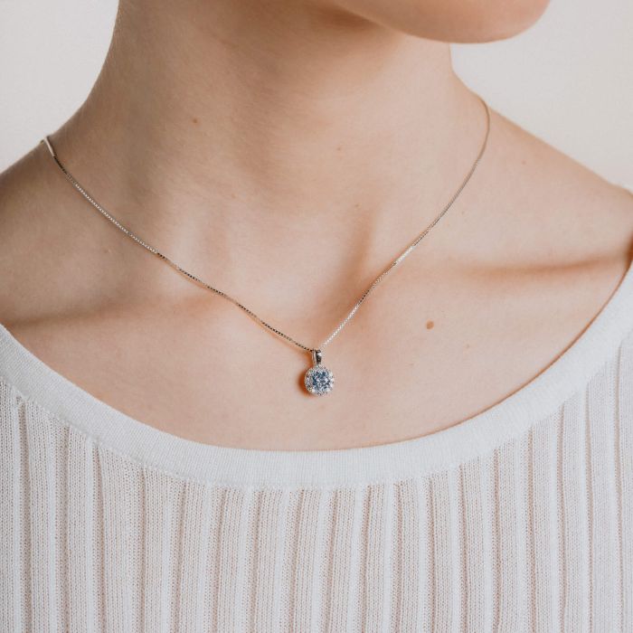 Diamonfire Pastel Pave Set Pendant
