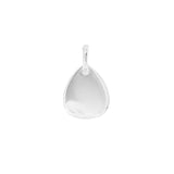 D for Diamond Droplet Tag Pendant With Diamond In Recycled Silver
