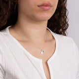 Silver Semi-Precious May Birthstone Necklace