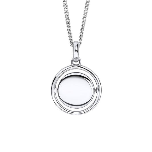 Round Spinner Pendant with Diamond