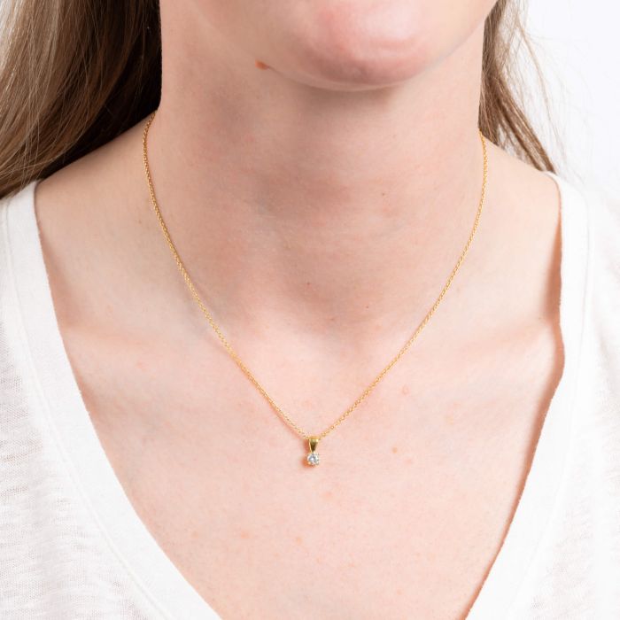 Diamonfire Four Claw Carat Pendant