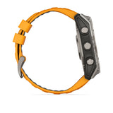 Garmin  Fēnix 8  AMOLED Sapphire, Titanium with Spark orange/graphite silicone band