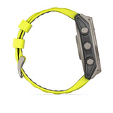 Garmin Fēnix 8 Solar, Sapphire, Titanium with Amp yellow/graphite silicone band