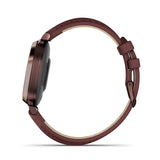 Garmin Lily 2 Classic Dark Bronze with Mulberry Leather Band