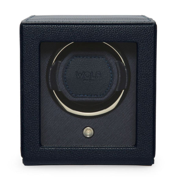 Cub Single Watch Winder With Cover Navy