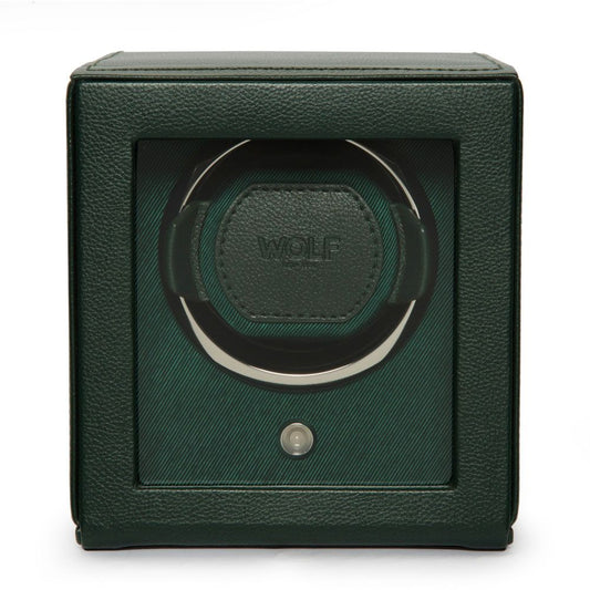 Cub Single Watch Winder With Cover - Green