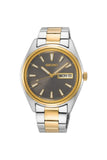 SEIKO Gents Quartz Two Tone Grey Dial  Bracelet Watch