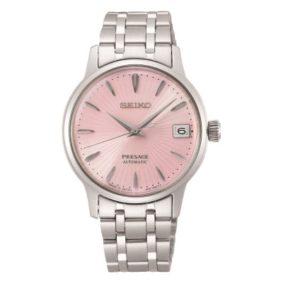 Seiko Presage Cocktail Time Cosmopolitan 34mm Ladies Watch Pink