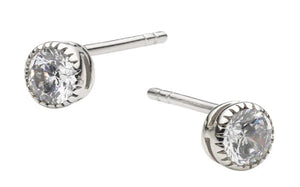 Dew Silver  Stud Earrings