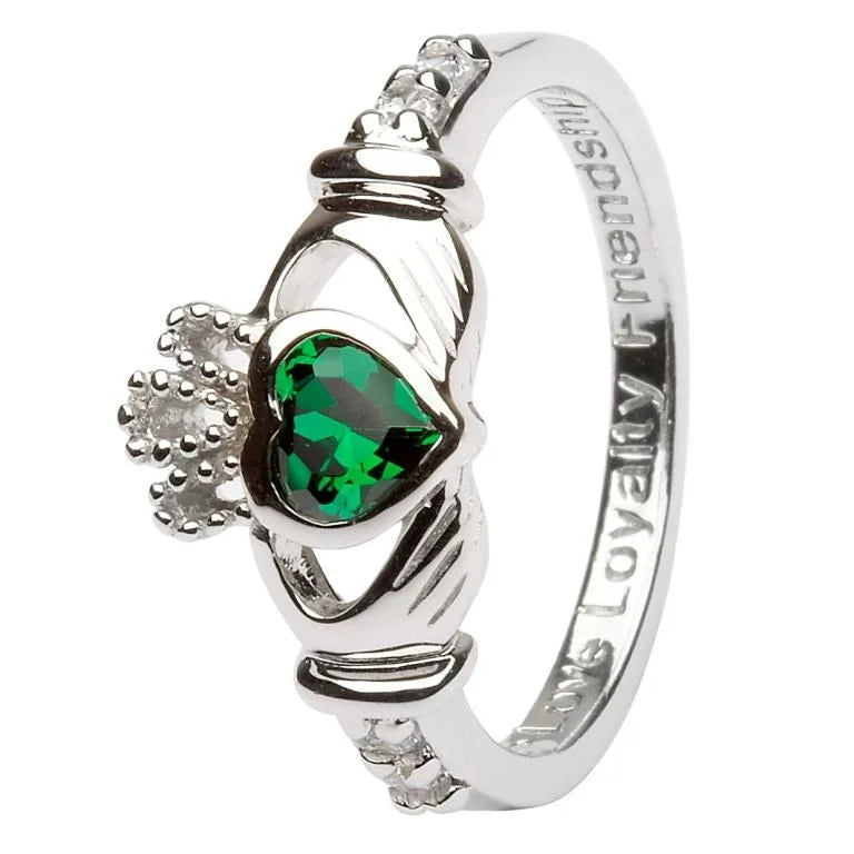 Claddagh Birthstone Ring May