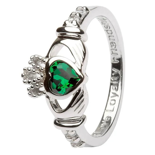 Claddagh Birthstone Ring May