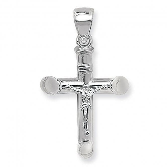 Silver Crucifix Pendant with Fine Details