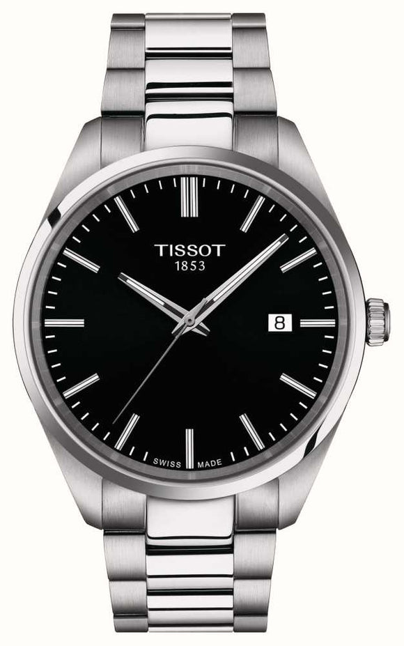 Tissot Men's PR 100 (40mm) Black Dial  Stainless Steel Bracelet Watch