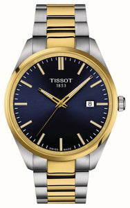 Tissot Gent's PR 100 (40mm) Blue Dial  Two-Tone Stainless Steel Bracelet Watch