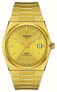 Tissot PRX Powermatic 80 (40mm) Gold Dial Gold PVD Stainless Steel Bracelet Watch
