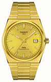 Tissot PRX Powermatic 80 (40mm) Gold Dial Gold PVD Stainless Steel Bracelet Watch