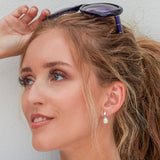 Kit Heath Pebble Pearl Droplet Earrings