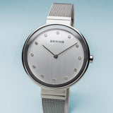 Bering Ladies Classic | polished silver | Mesh Bracelet Watch